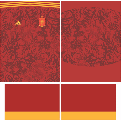 Arte Vetor Camisa Espanha Conceito 2022-23