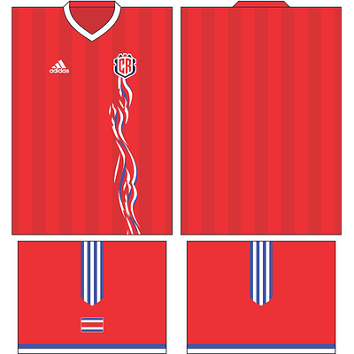 Arte Vetor Camisa Costa Rica Conceito 2022-23