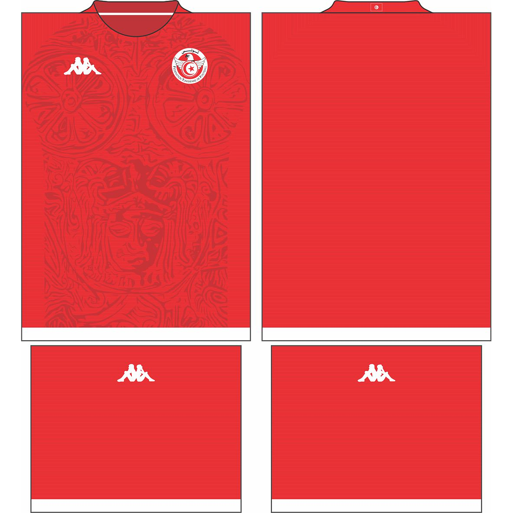 Arte Vetor Camisa Tunísia Local 2022-2023