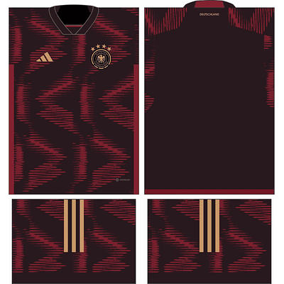 Arte Vetor Camisa Alemanha Visita 2022-2023