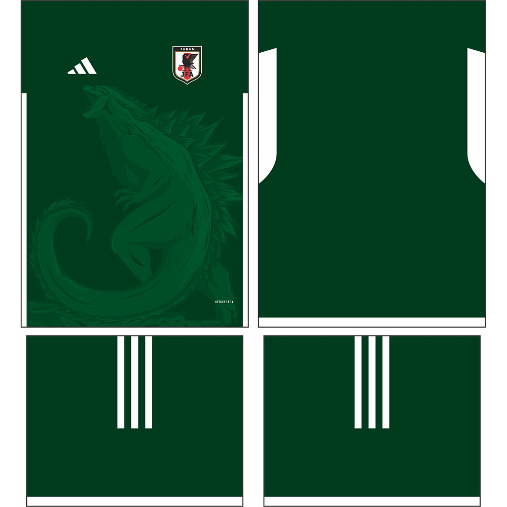 Arte Vetor Camisa Japão Godzilla Conceito 2023