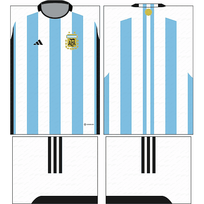 Arte Vetor Camisa Argentina Local 2022-2023