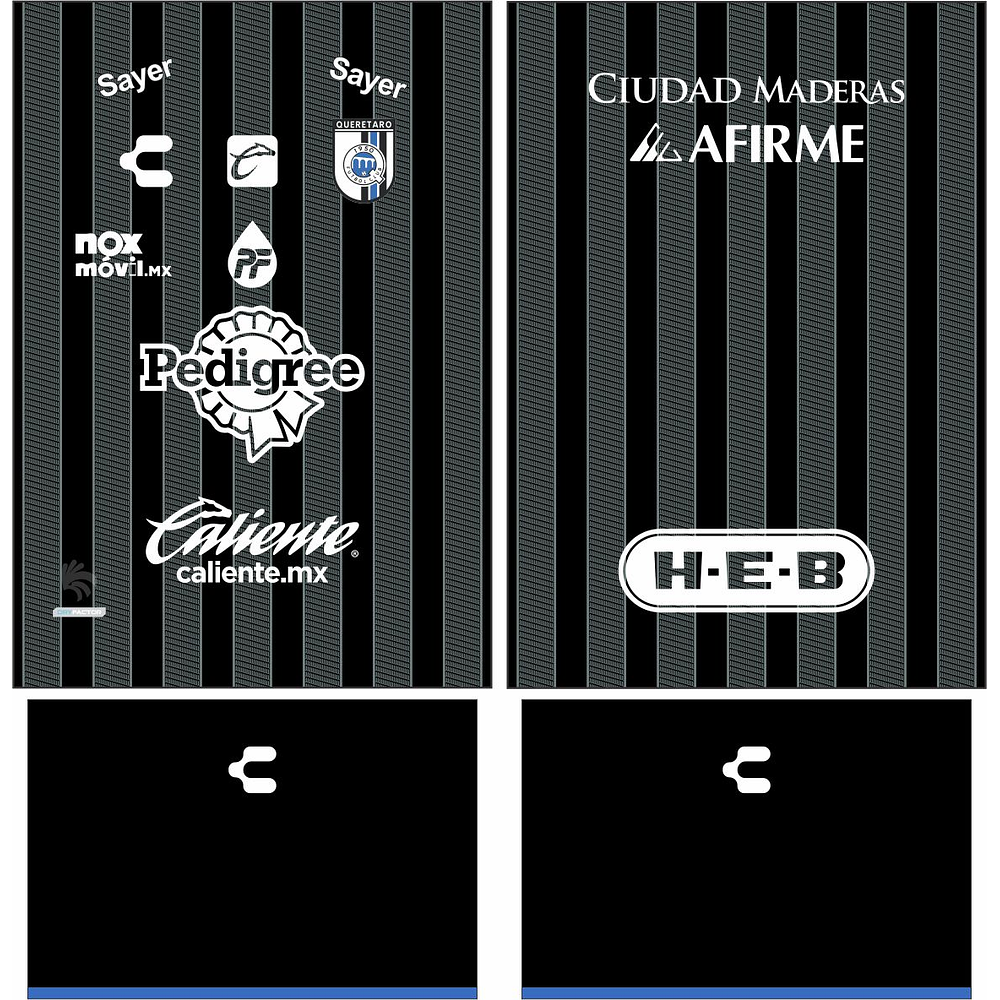 Arte Vetor Camisa Queretaro Visita 2023-2024