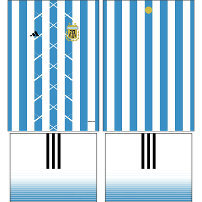 Arte Vetor Camisa Argentina Concept 2023