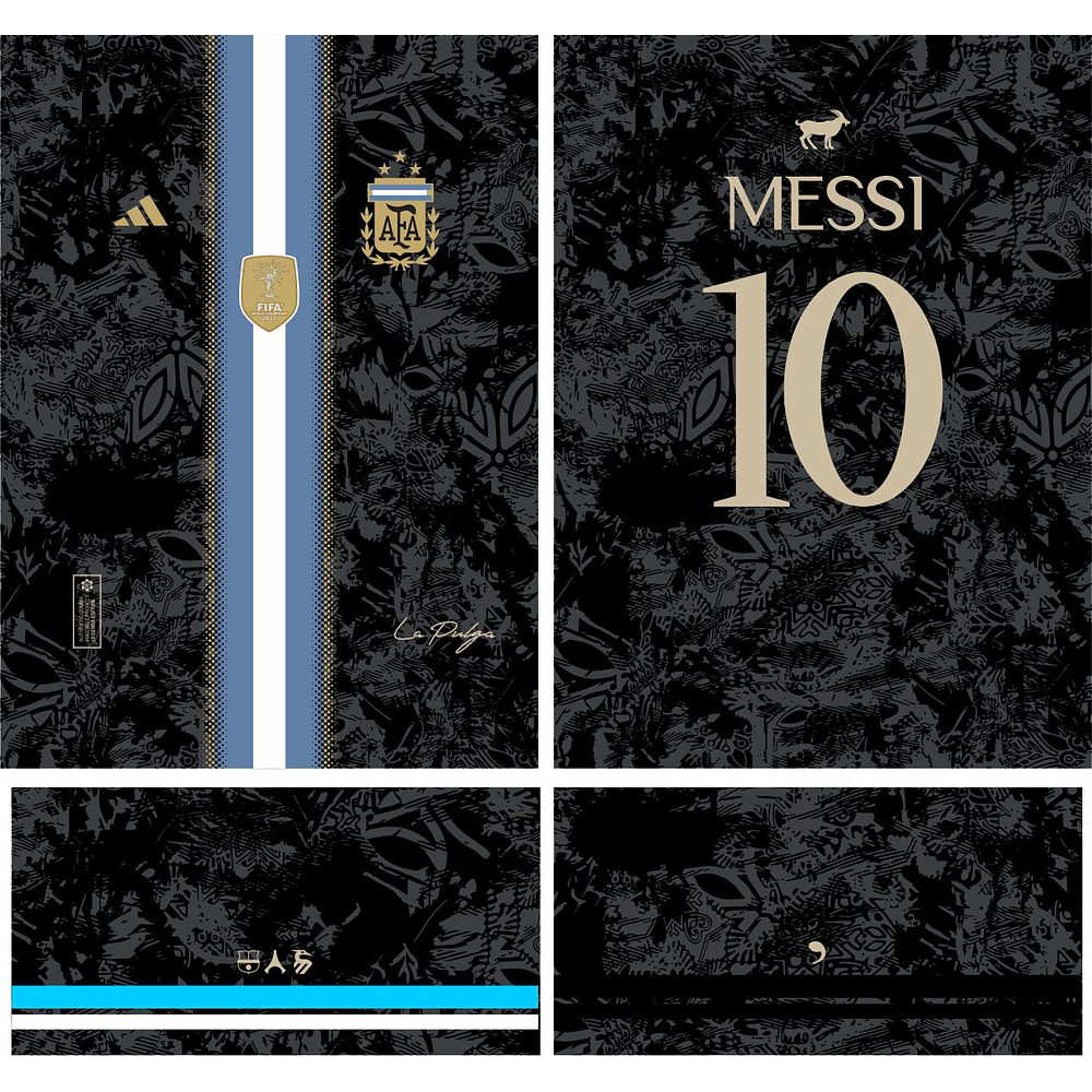 Arte Vetor Camisa Argentina Conceito 2023-7