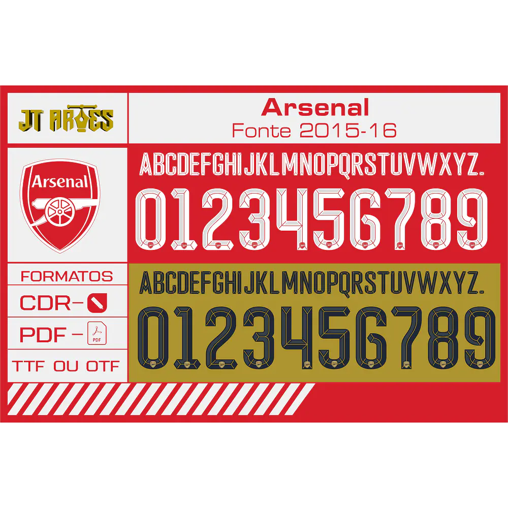 Fonte Arsenal 2015-2016