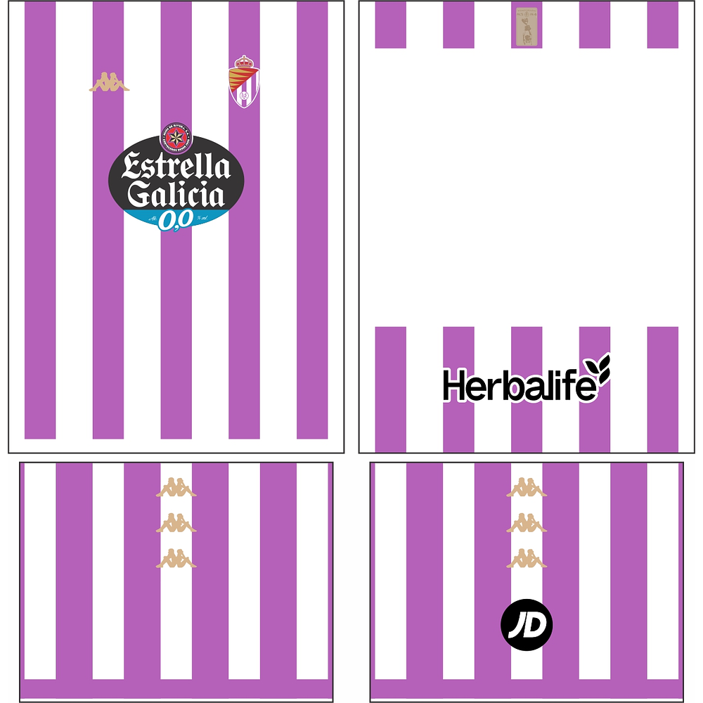 Arte Vetor Camisa Real Valladolid Local 2023-2024