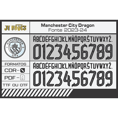 Fonte Manchester City Dragon 2023 2024
