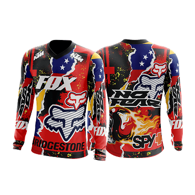 Arte vetor camisa de Motocross Mod-8