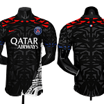 Arte Vetor Camisa PSG Conceito 2024-1