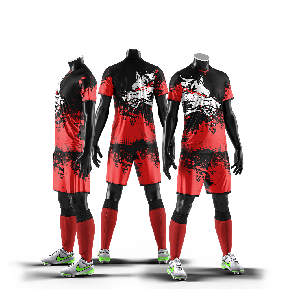 Mockup conjunto futebol Manequim  gola Y PSD