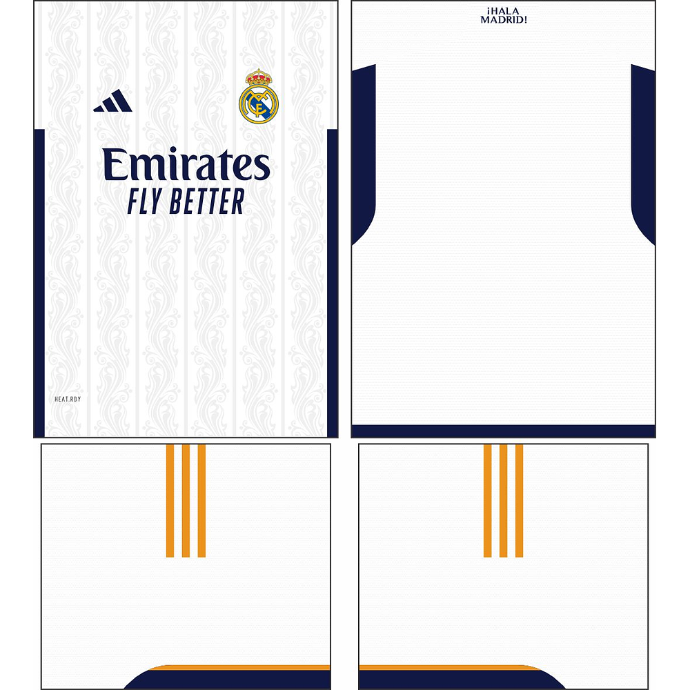 Arte Vetor Camisa Real Madrid Conceito 2024