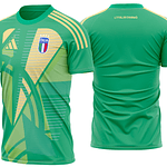 Arte Vetor Camisa Itália Goleiro 3 2024-25