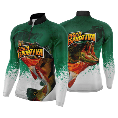 Arte estampa camisa Pesca Mod-0024