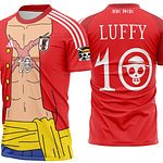 Arte Vetor Camisa Japão Luffy Conceito 2024