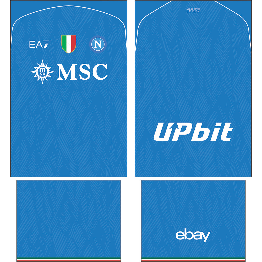 Arte Vetor Camisa Napoli Conceito 2024