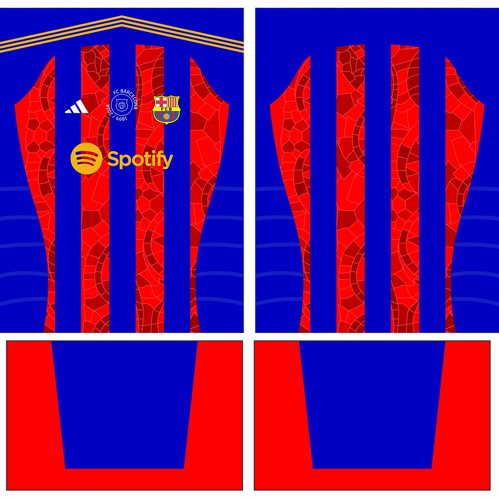 Arte Vetor Camisa Barcelona Conceito 2024 Fantasia