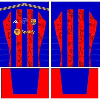 Arte Vetor Camisa Barcelona Conceito 2024 Fantasia