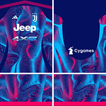 Arte Vetor Camisa Juventus Fantasia  2024