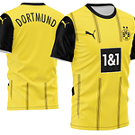 Arte Vetor Camisa Borussia Dortmund Local 2024-2025