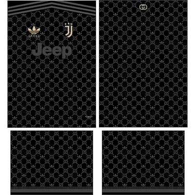 Arte Vetor Camisa Juventus Conceito Gucci 2024