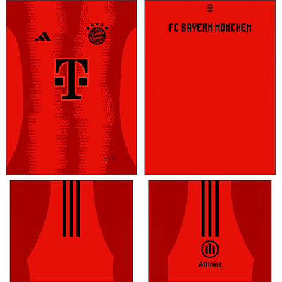 Arte Vetor Camisa Bayern Munchen Local 2024-2025