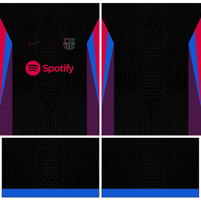 Arte Vetor Camisa Barcelona Black Fantasia 2024-25