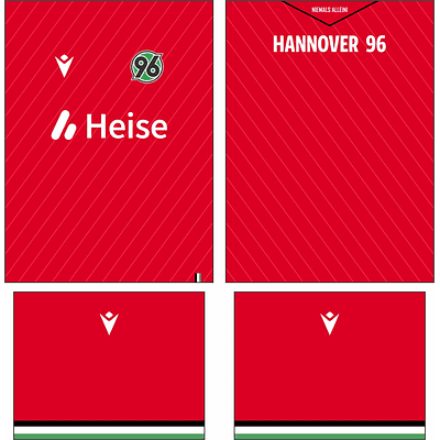 Arte Vetor Camisa Hannover 96  Local 2024-2025