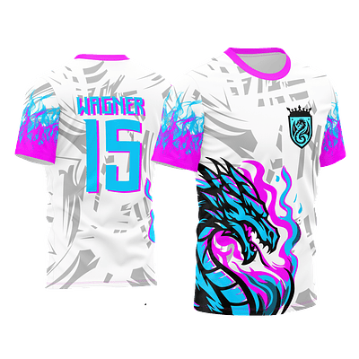 Arte Vetor Camisa Interclasse dragão Mod-224