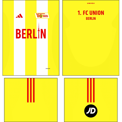 Arte Vetor Camisa Union Berlin Alternativa 2024-2025