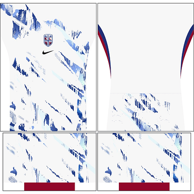 Arte Vetor Camisa Noruega Visita 2024-25