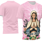 Arte estampa camisa Virgem Maria Mod-35