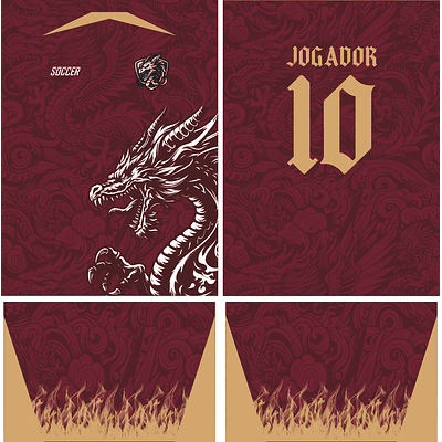 Arte Vetor Camisa InterClasse Dragão 340