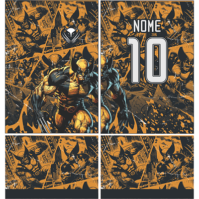 Arte Vetor Camisa InterClasse Wolverine 373