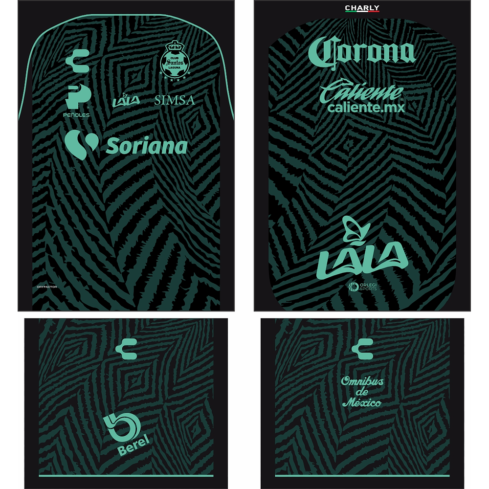 Arte Vetor Camisa Santos Laguna Visita 2024-2025