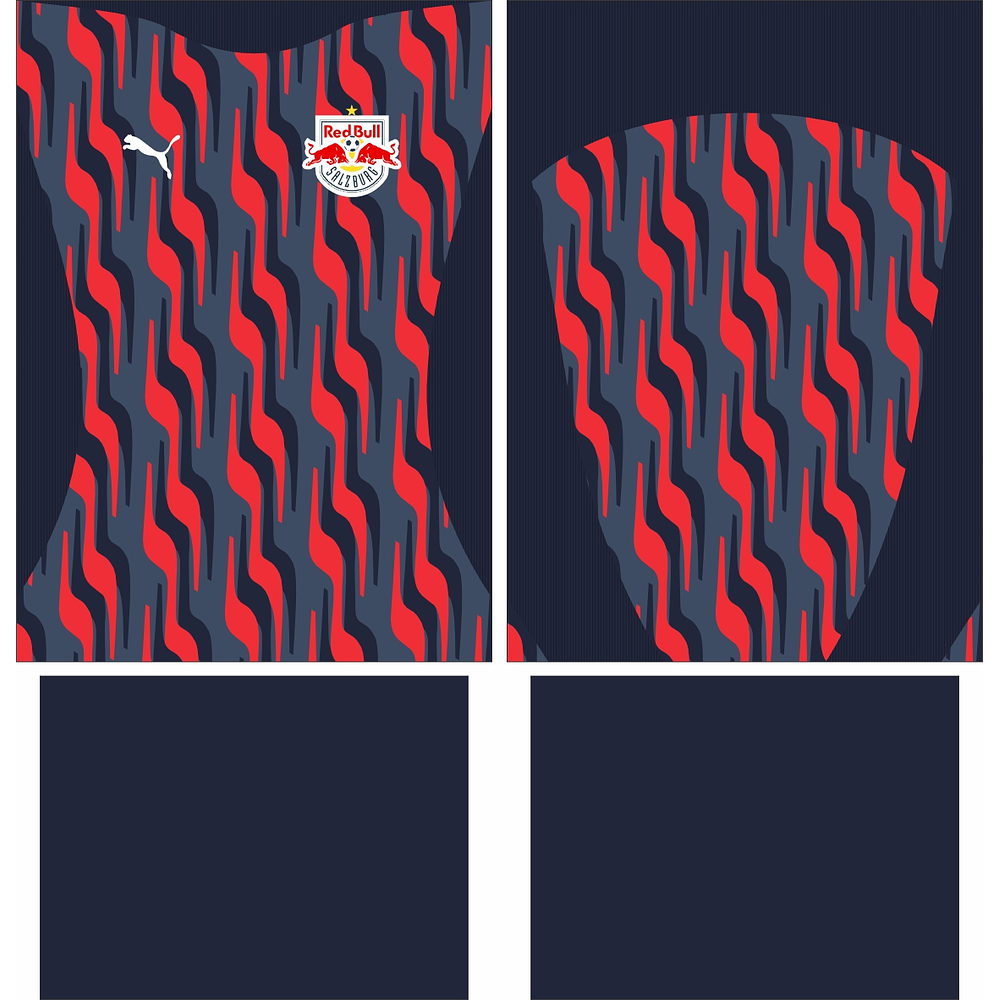 Arte Vetor Camisa Salzburg RB Pre-jogo 2024-2025