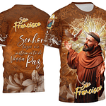 Arte Vetor Camisa São Francisco de Assis