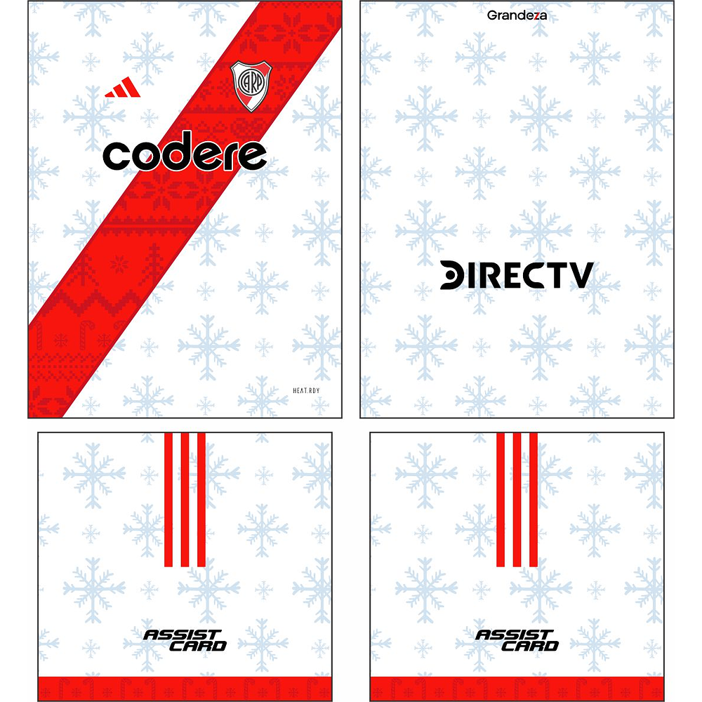 Arte Vetor Camisa River Plate Navidad Concept 2024