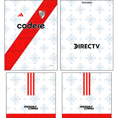 Arte Vetor Camisa River Plate Navidad Concept 2024