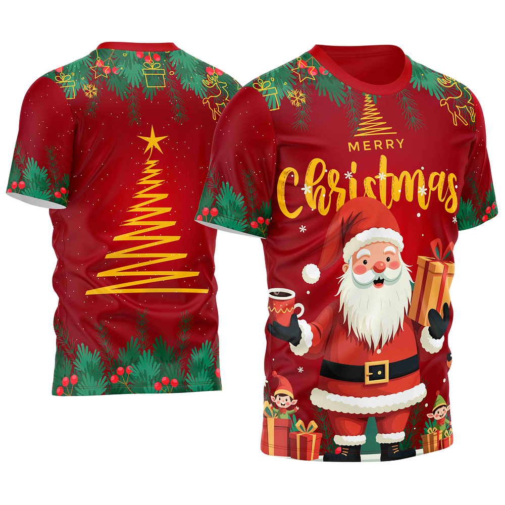 Arte Vetor Camisa Natal Mod-49