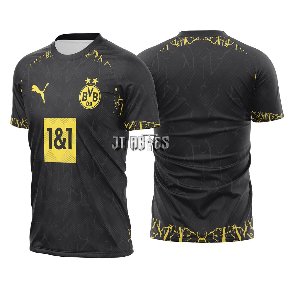 Arte Vetor Camisa Borussia Dortmund Jersey