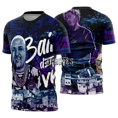 Arte estampa camisa Bailhe de Favela-Mod 0022