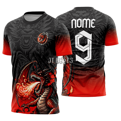 Arte Vetor Camisa Interclasse Dragão Mod-487