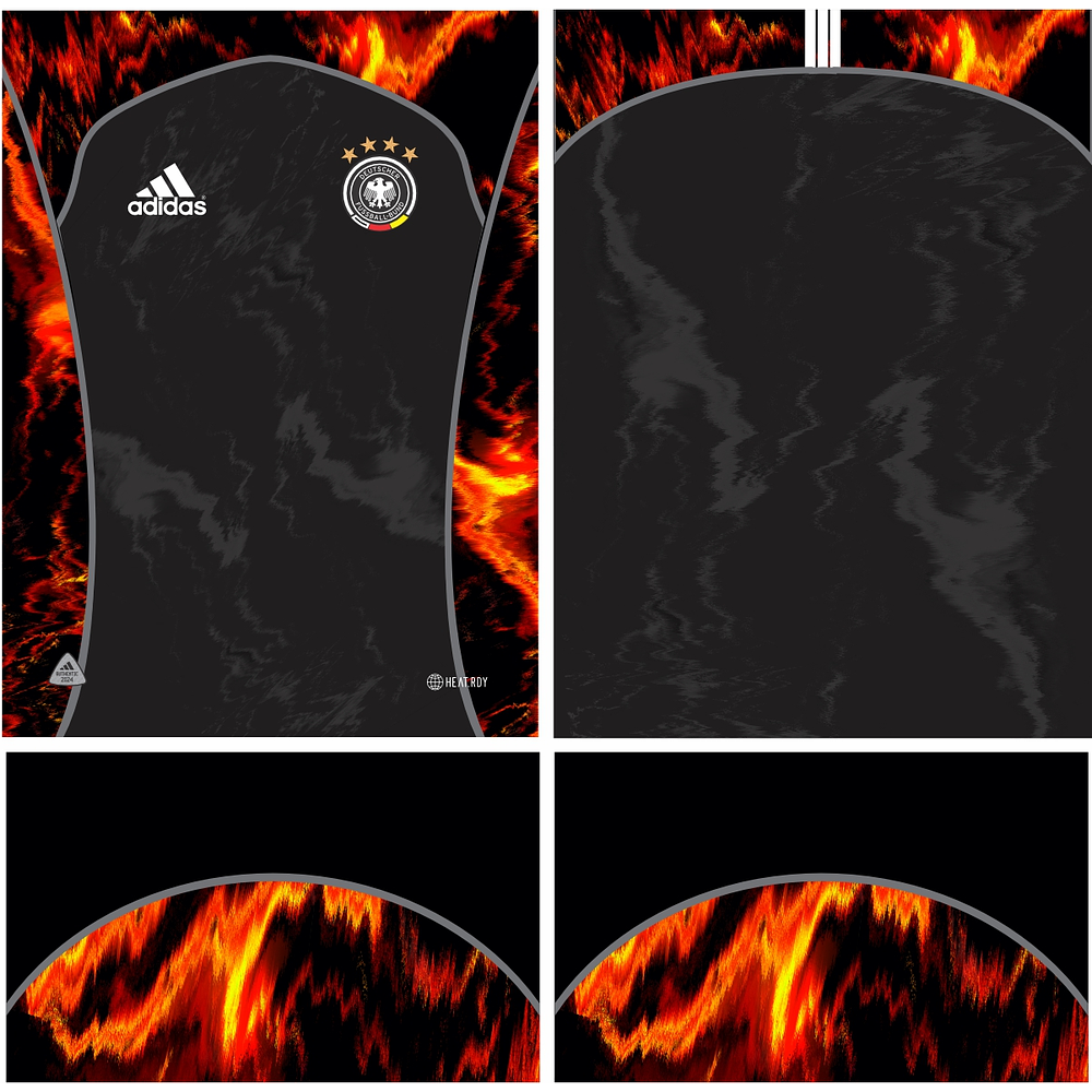 Arte Vetor Camisa Alemanha Conceito 2024