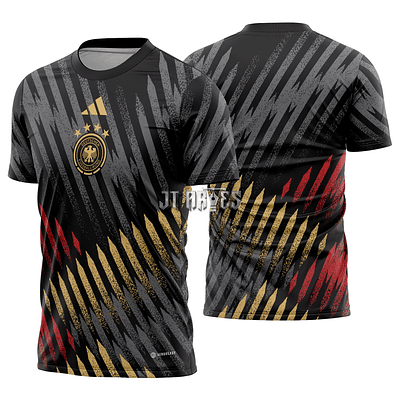 Arte Vetor Camisa Alemanha Pré-Jogo 2022-2023