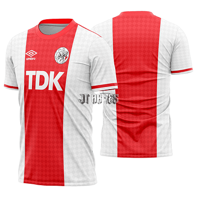 Arte Vetor Camisa Ajax Local 1989-1990