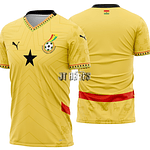 Arte Vetor Camisa Ghana Visita 2024-2025