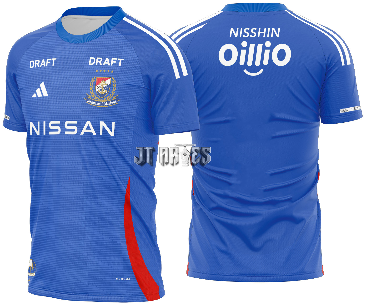 Arte Vetor Camisa Yokohama F. Marinos Local 2025