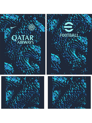 Arte Vetor Camisa Inter Milan Pre-jogo 2025-2026