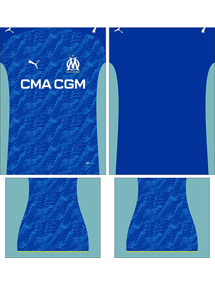 Arte Vetor Camisa Olympique Marseille Terceira 2025-2026